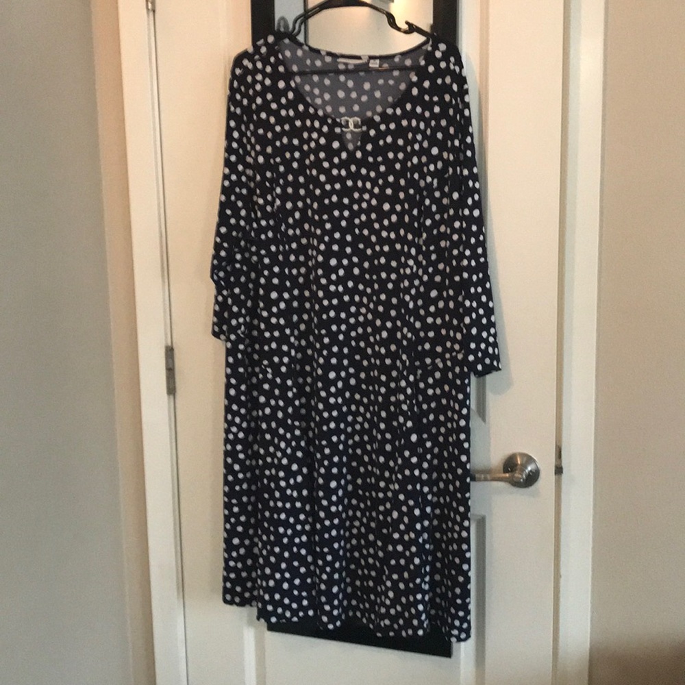 Susan Graver liquid knit 3/4 sleeve dress